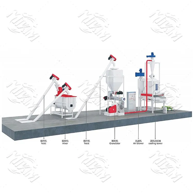 1-2 t/h alifugla fóðurframleiðslulína